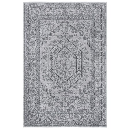 Safavieh 8 x 10 ft. Adirondack Power Loomed Rectangle Area Rug Light Grey & Dark Grey ADR108C-8